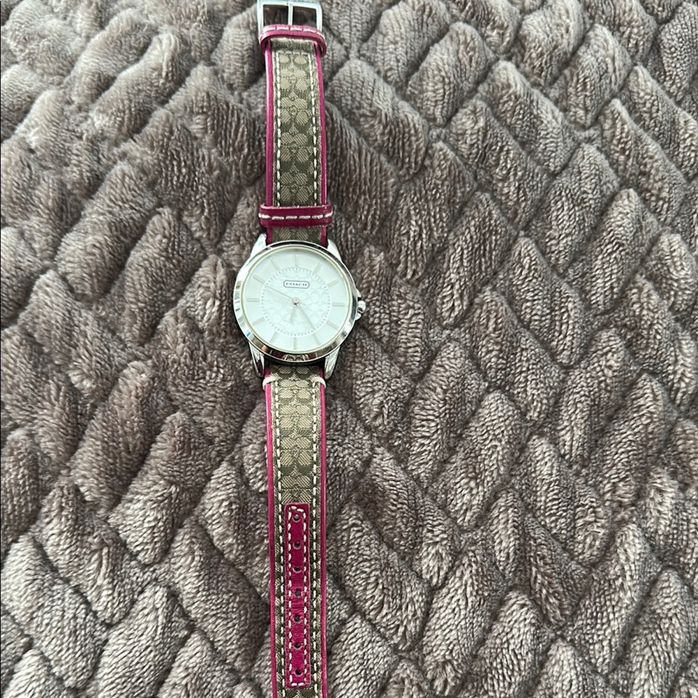 Coach Pink and Tan Classic Watch